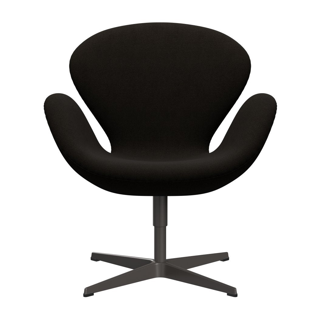 Fritz Hansen Swan Lounge Chair, Warm Graphite/Hallingdal Dark Brown