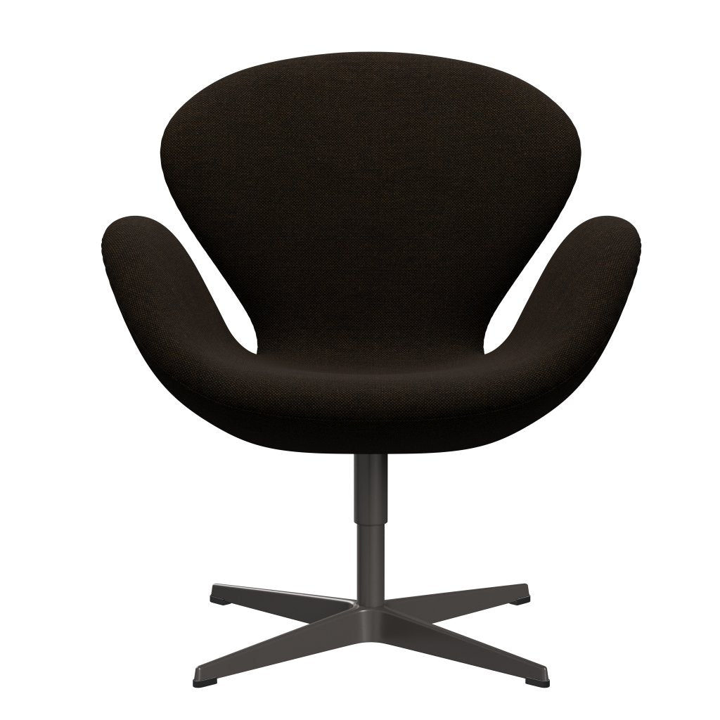 Fritz Hansen Swan Lounge Chair, teplý grafit/Hallingdal Black/Brown