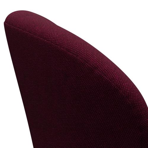 Fritz Hansen Swan Lounge Chair, Warm Graphit/Hallingdal Wine Red/Violet