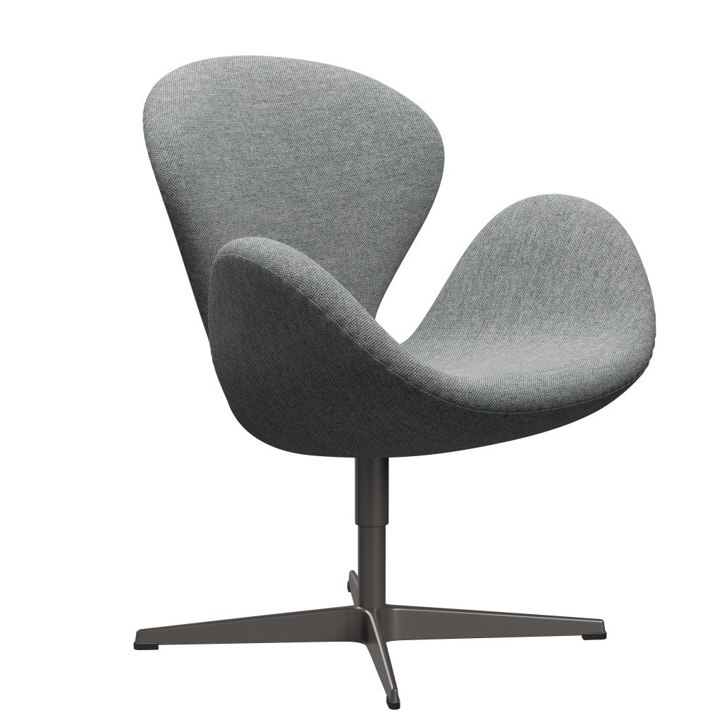 Fritz Hansen Swan Lounge Chair, teplý grafit/hallingdal bílá šedá