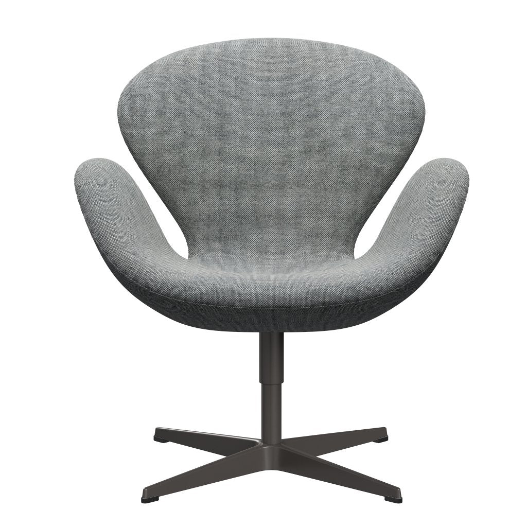 Fritz Hansen Swan Lounge Chair, teplý grafit/hallingdal bílá šedá