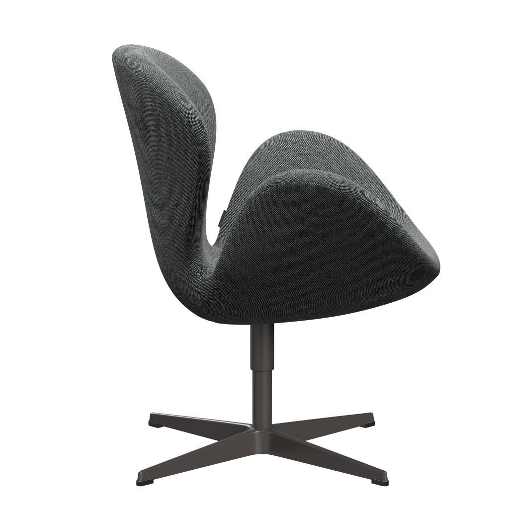 Fritz Hansen Swan Lounge Chair, teplý grafit/Hallingdal White Black