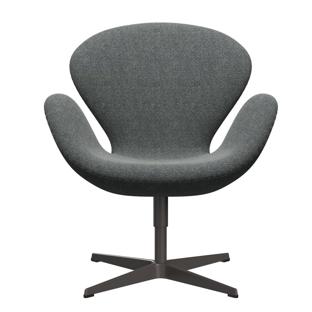 Fritz Hansen Swan Lounge Chair, teplý grafit/Hallingdal White Black