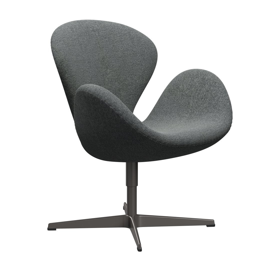 Fritz Hansen Swan Lounge Chair, teplý grafit/hallingdal bílá/hnědá