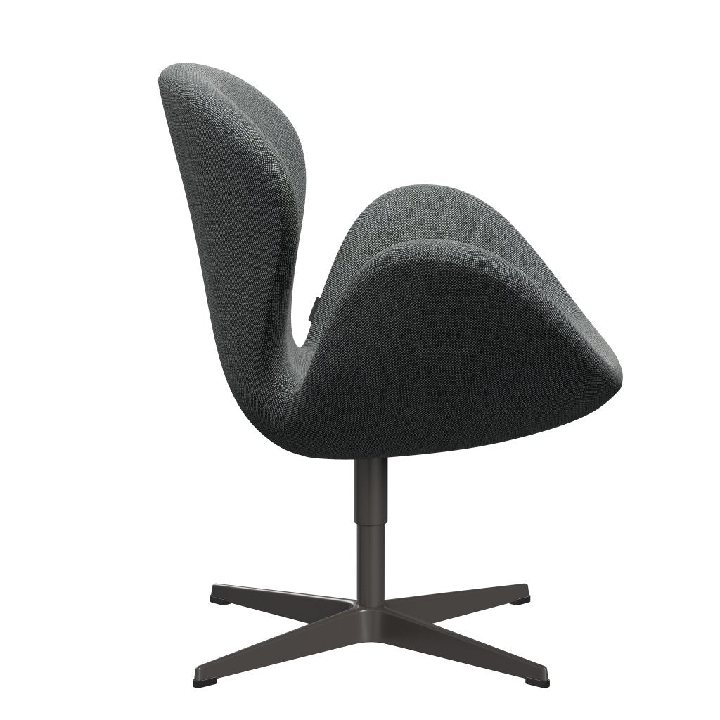 Fritz Hansen Swan Lounge Chair, teplý grafit/hallingdal bílá/hnědá