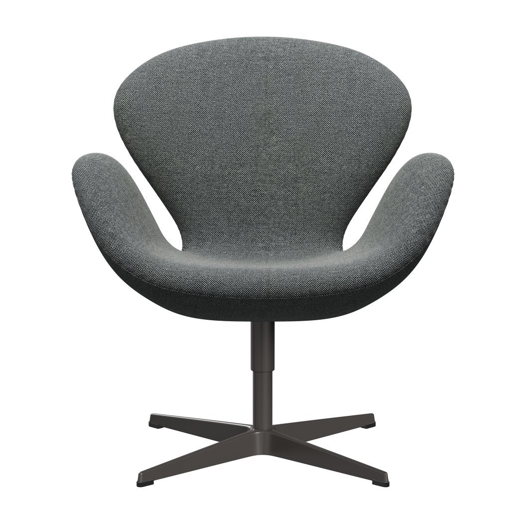 Fritz Hansen Swan Lounge Chair, teplý grafit/hallingdal bílá/hnědá