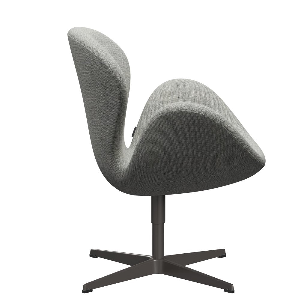 Fritz Hansen Swan Lounge Chair, teplý grafit/hallingdal bílá/šedá