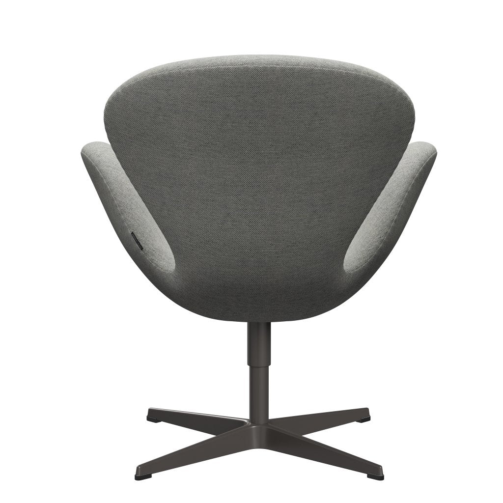 Fritz Hansen Swan Lounge Chair, teplý grafit/hallingdal bílá/šedá