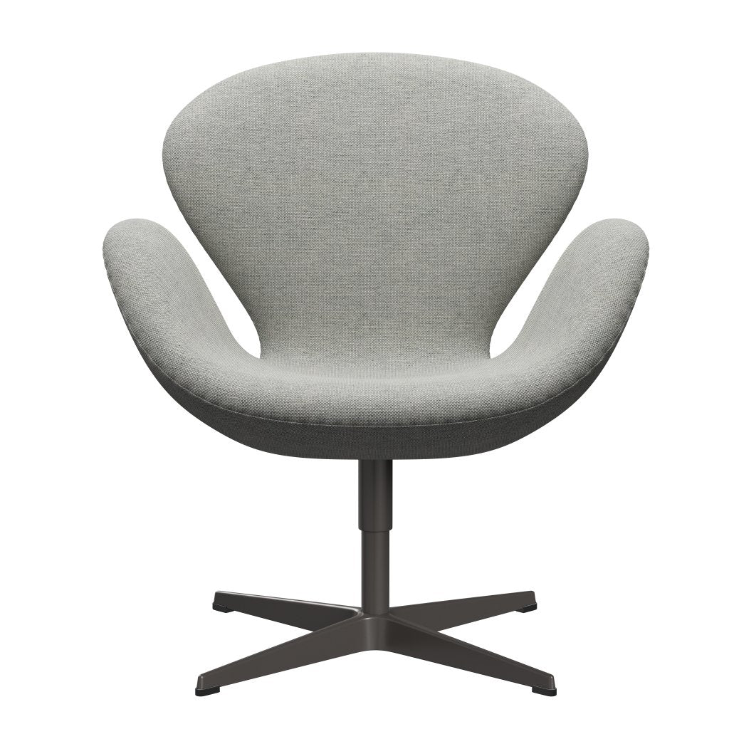 Fritz Hansen Swan Lounge Chair, teplý grafit/hallingdal bílá/šedá