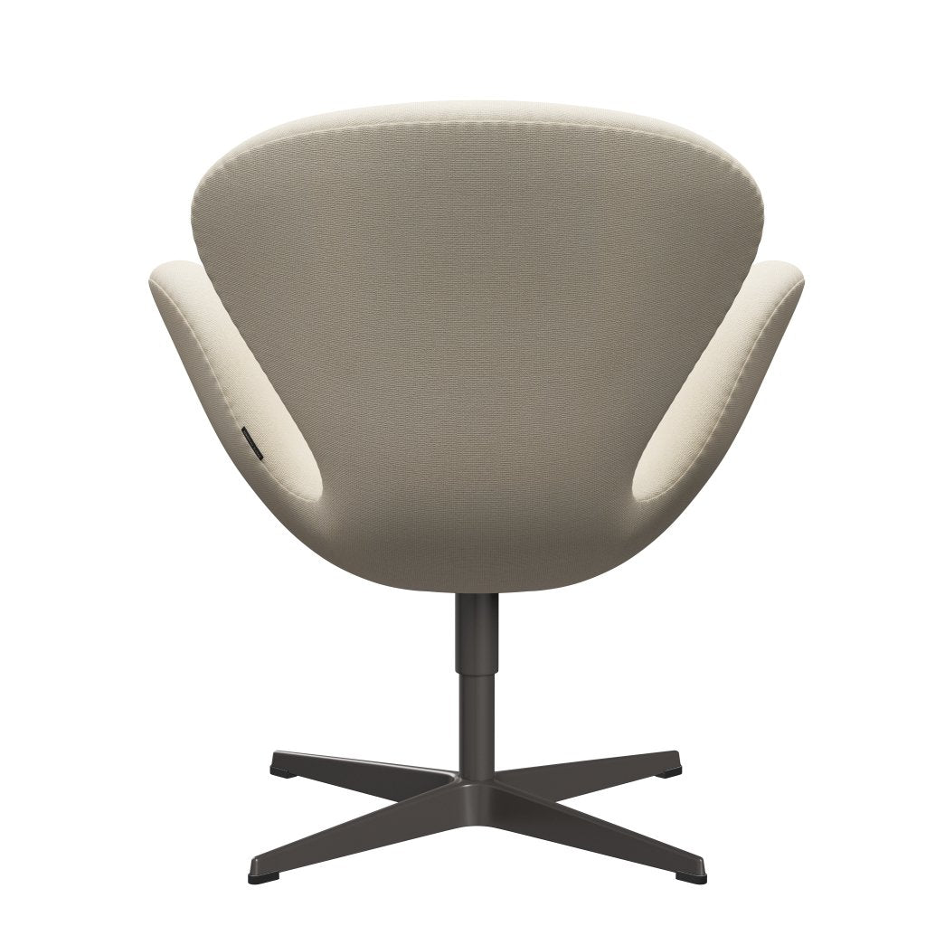 Fritz Hansen Swan Lounge Chair, teplá grafit/hallingdal vlna bílá