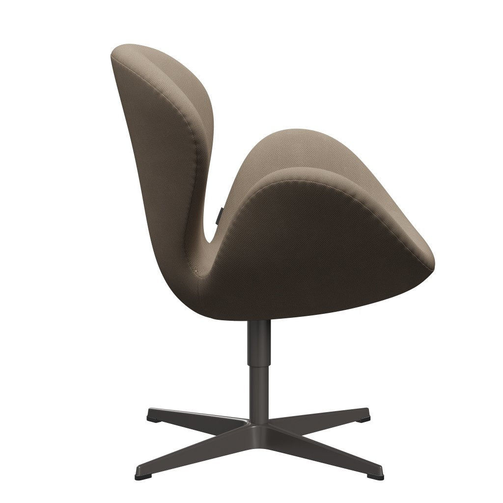 Fritz Hansen Swan Lounge Chair, teplý grafit/re vlna béžová/přirozená