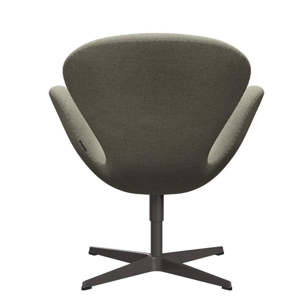 Fritz Hansen Swan Lounge Chair, teplé grafitové/re vlny Lime Green/Natural