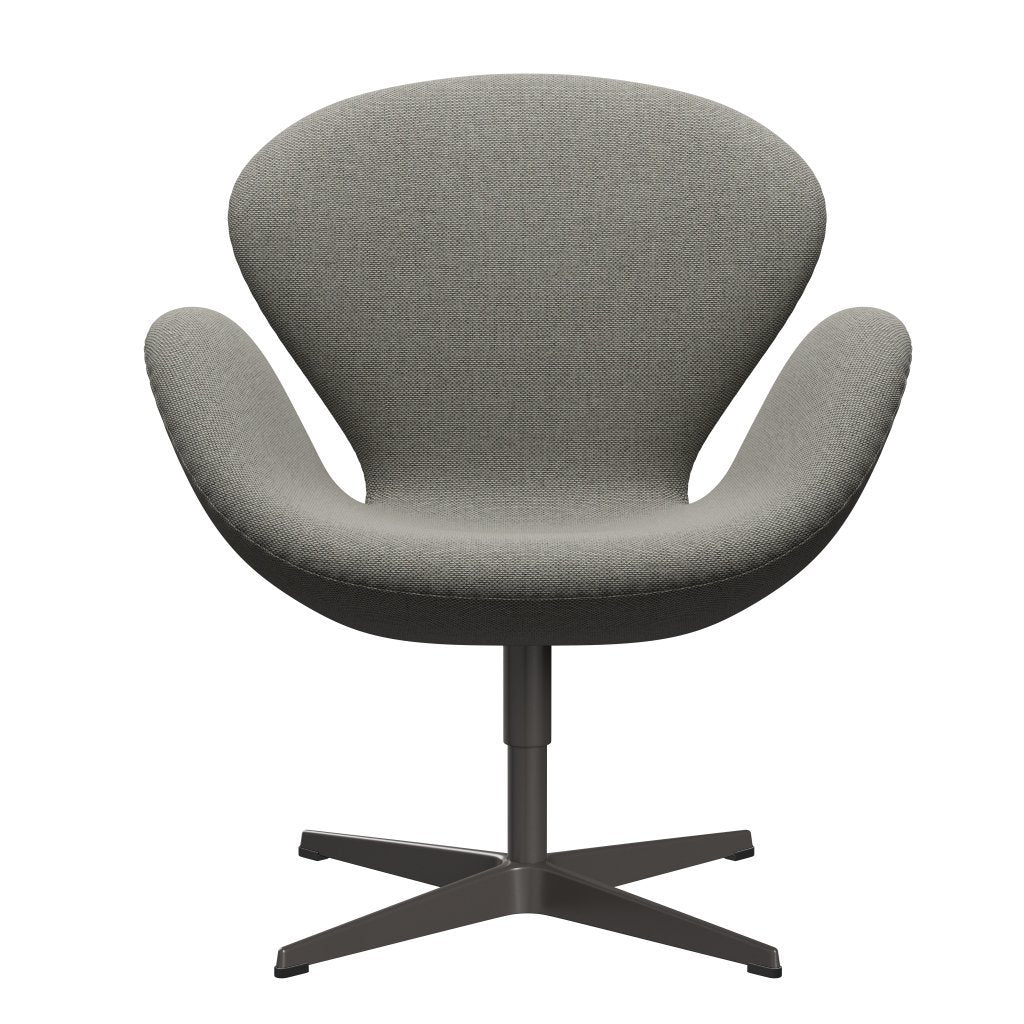 Fritz Hansen Swan Lounge Chair, teplá grafit/re vlna šedá/planárna