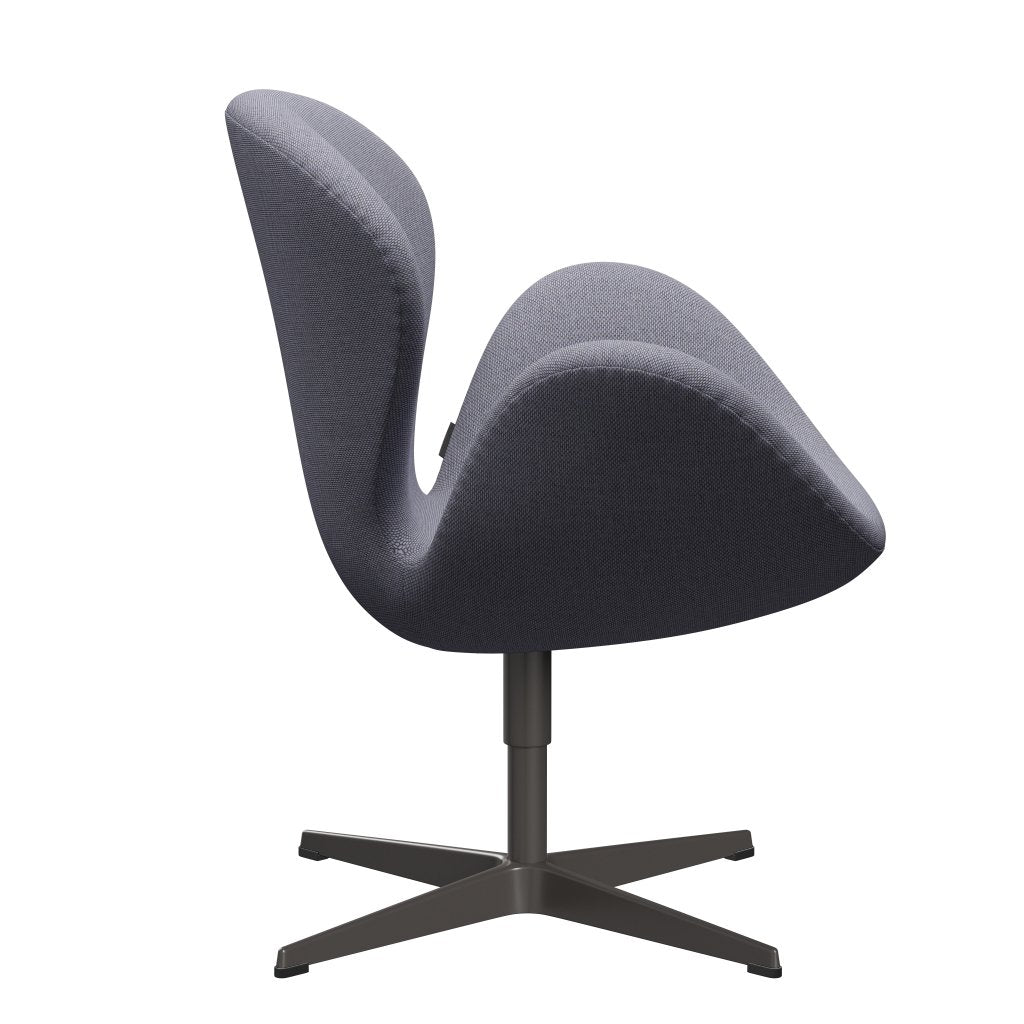 Fritz Hansen Swan Lounge Chair, teplý grafit/re vlna levandule/přírodní