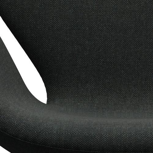 Fritz Hansen Swan Lounge Chair, teplý grafit/re vlna černá/přirozená