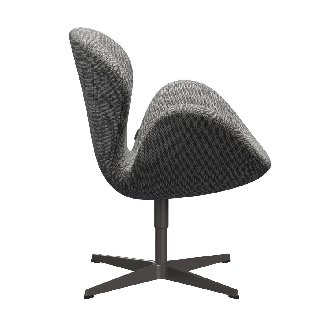 Fritz Hansen Swan Lounge Chair, teplá grafit/re vlna vlna bílá/přirozená