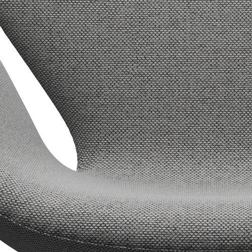 Fritz Hansen Swan Lounge Chair, teplá grafit/re vlna vlna bílá/přirozená