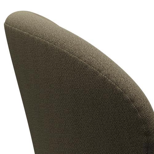 Fritz Hansen Swan Lounge Chair, Warm Graphite/Rims Brown/Light Green