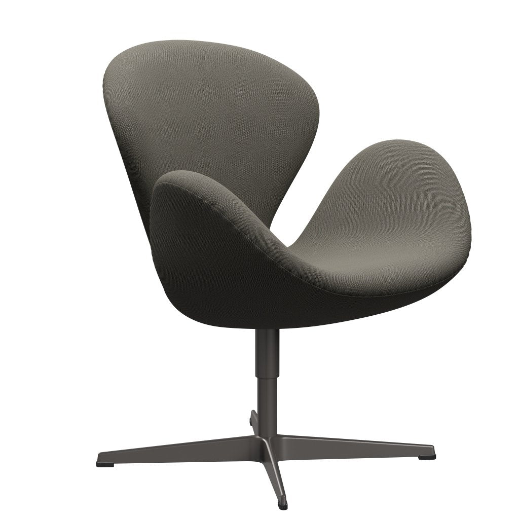 Fritz Hansen Swan Lounge Chair, Warm Graphite/Rime Dark Grey/Beige