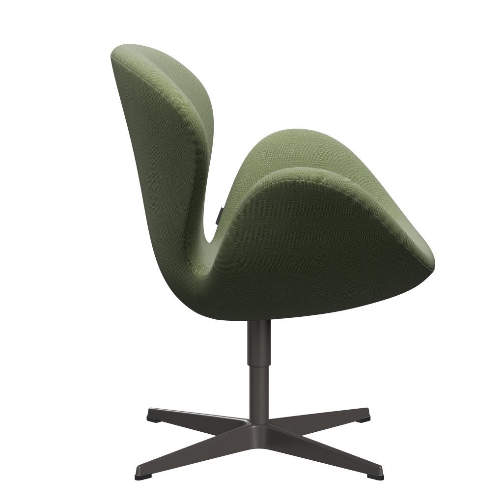 Fritz Hansen Swan Lounge Chair, teplý grafit/Rime Green/White