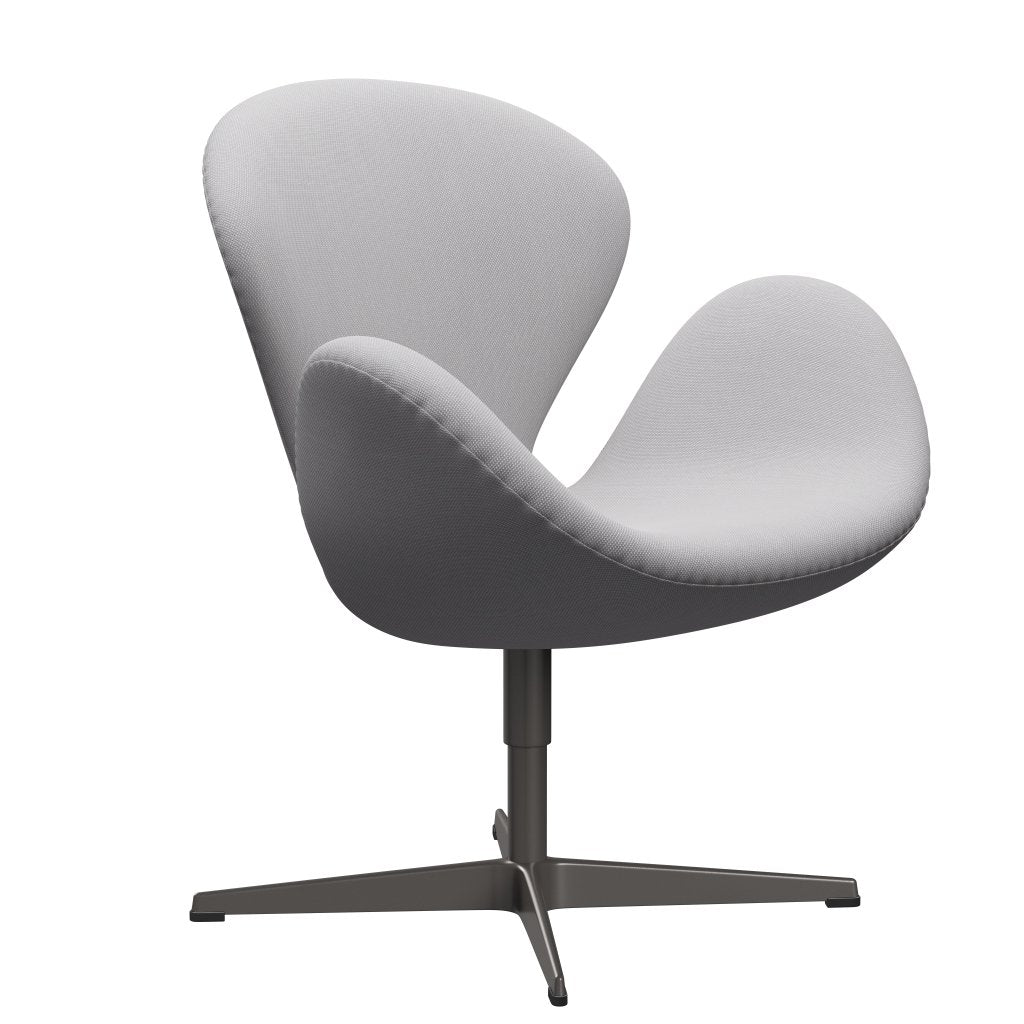 Fritz Hansen Swan Lounge Chair, teplý grafit/Steelcut Trio White & Light Grey