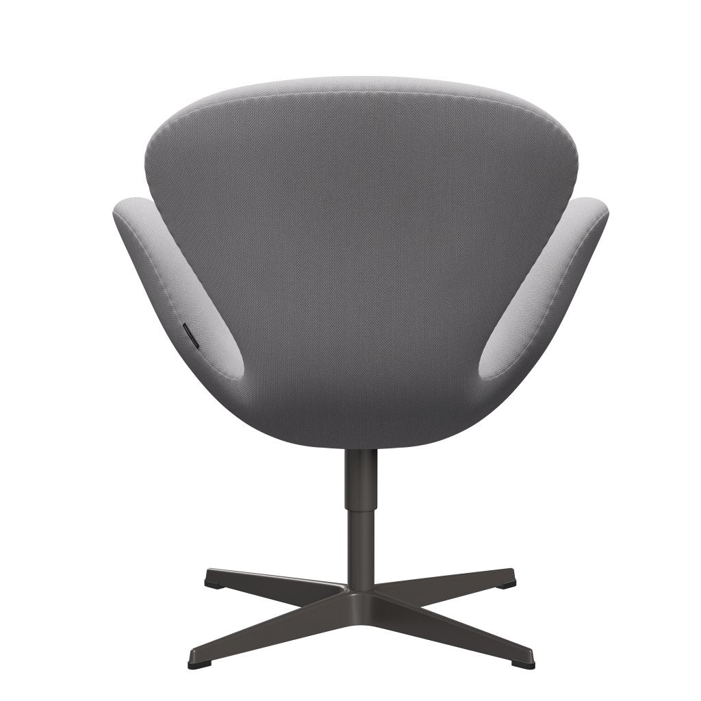 Fritz Hansen Swan Lounge Chair, teplý grafit/Steelcut Trio White & Light Grey