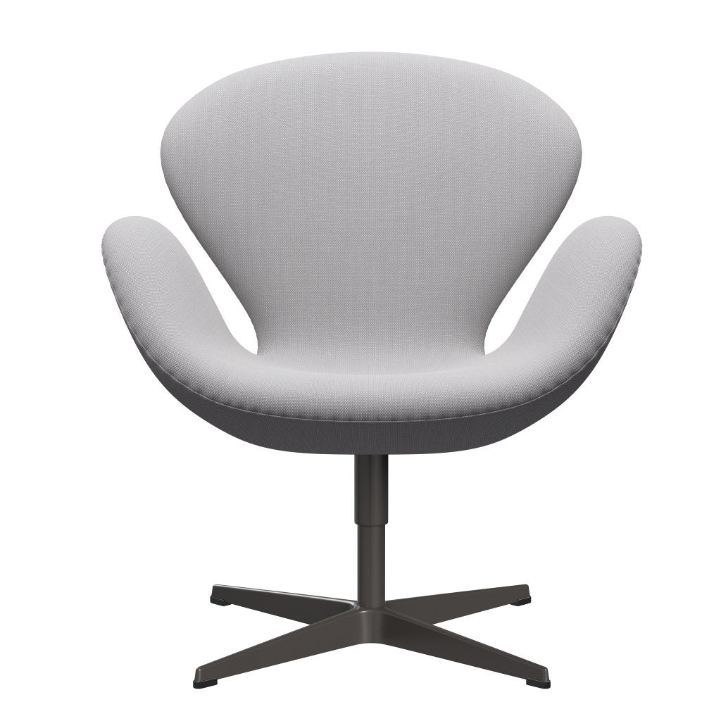 Fritz Hansen Swan Lounge Chair, Warm Graphite/Steelcut Trio White & Light Grey