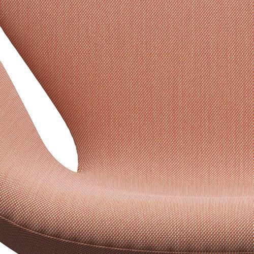 Fritz Hansen Swan Lounge Chair, teplé grafitové/Steelcut Trio White & Red