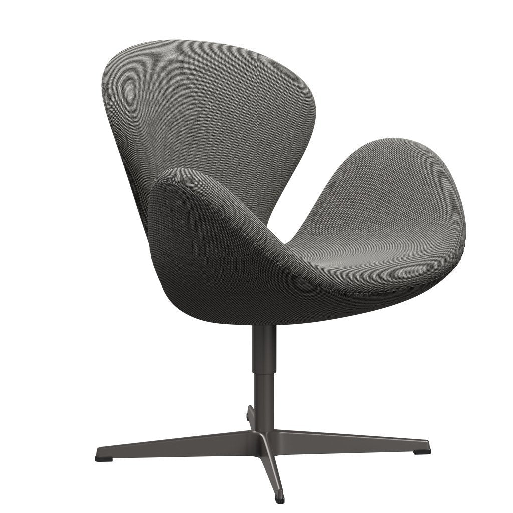 Fritz Hansen Swan Lounge Chair, teplý grafit/Steelcut Trio White/Black