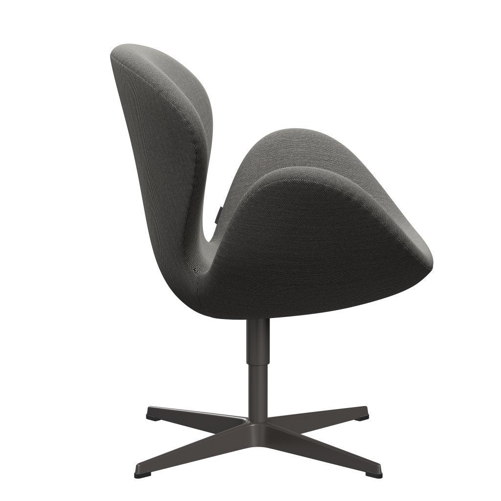 Fritz Hansen Swan Lounge Chair, teplý grafit/Steelcut Trio White/Black