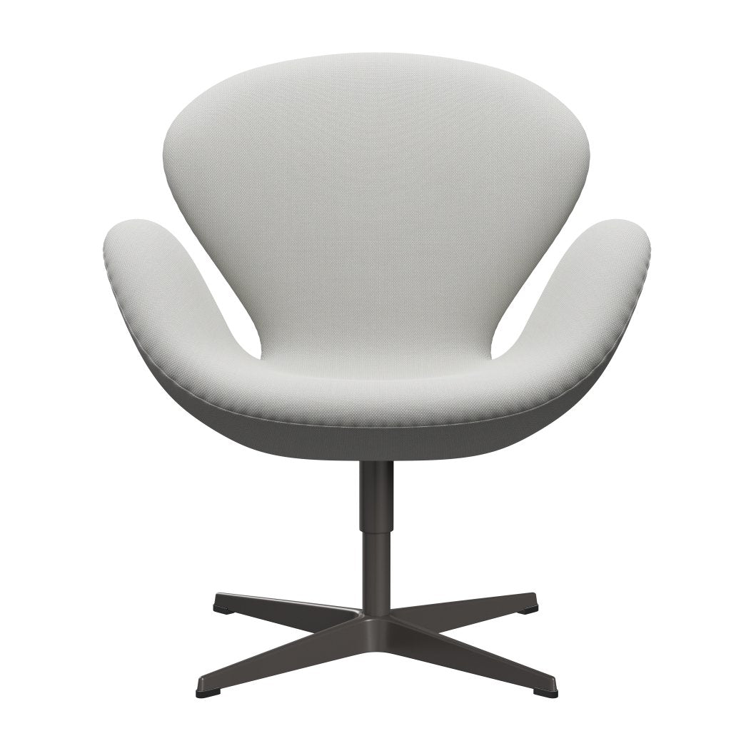 Židle Fritz Hansen Swan, teplé grafitové/Steelcut Trio Delicate Mint Green