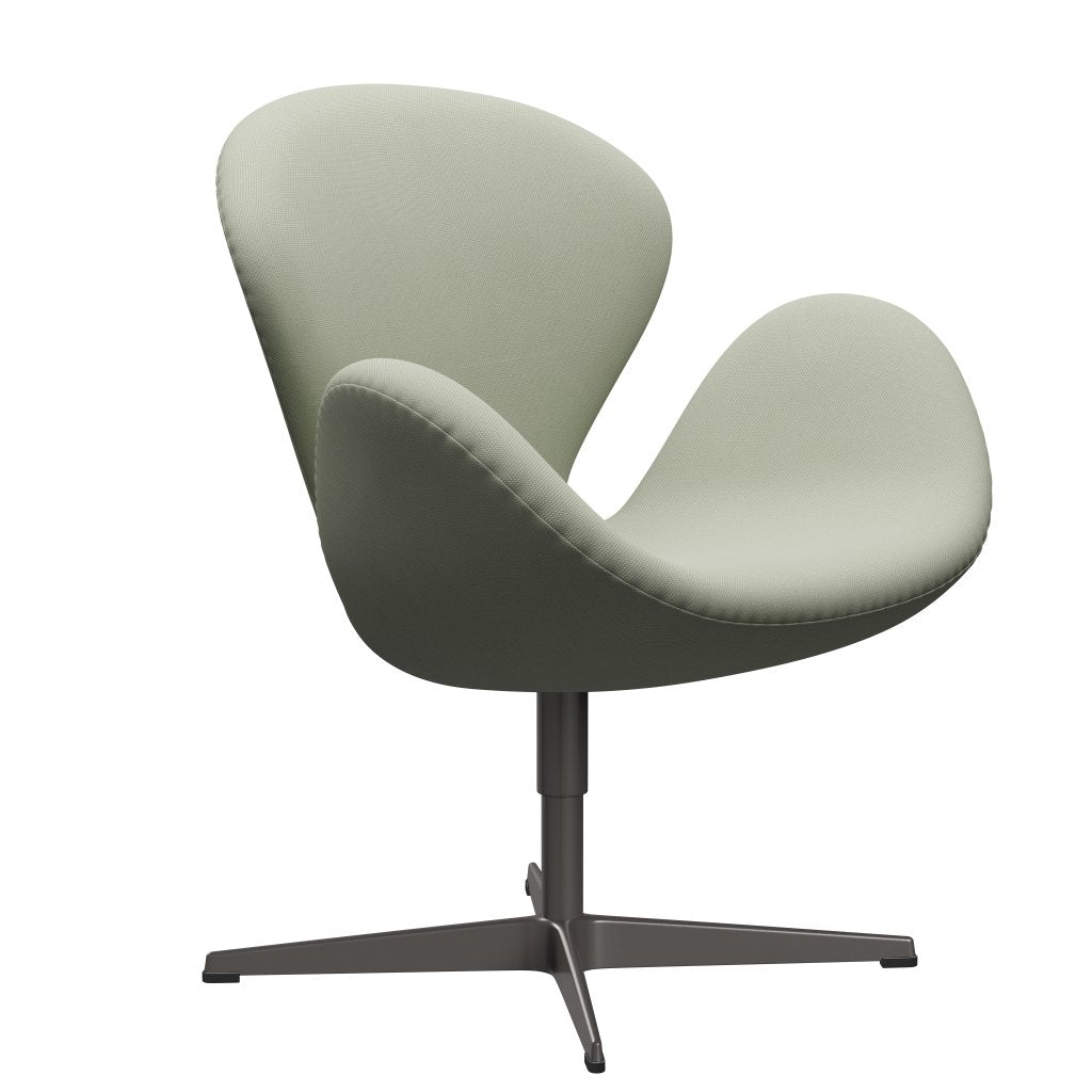 Fritz Hansen Swan Lounge Chair, teplý grafit/ocel tyrkysové světlo