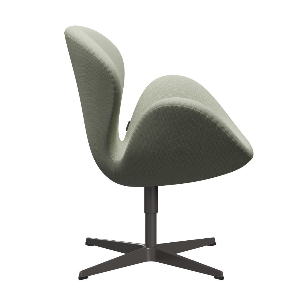 Fritz Hansen Swan Lounge Chair, teplý grafit/ocel tyrkysové světlo