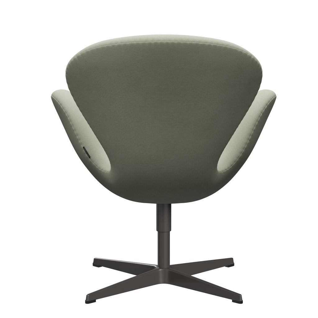 Fritz Hansen Swan Lounge Chair, teplý grafit/ocel tyrkysové světlo