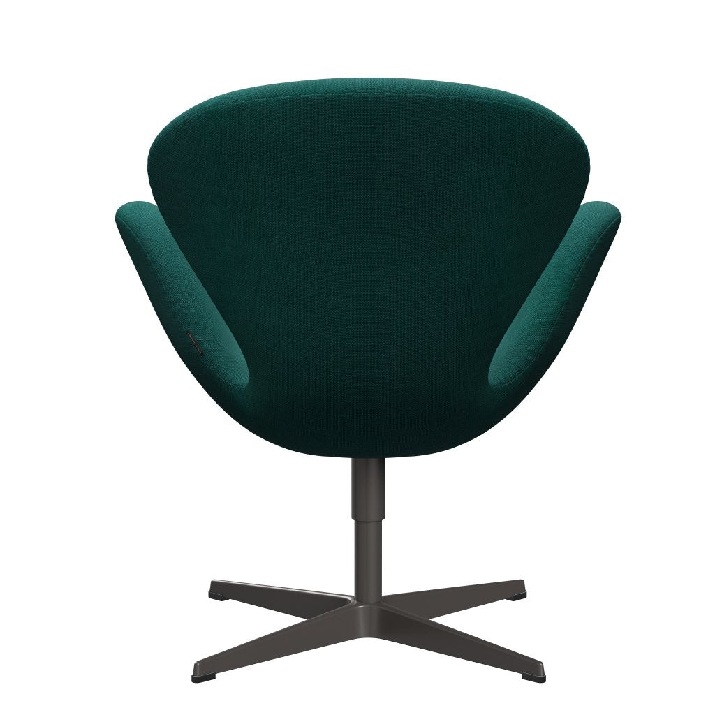 Fritz Hansen Swan Lounge Chair, Warm Graphite/Sunniva Green