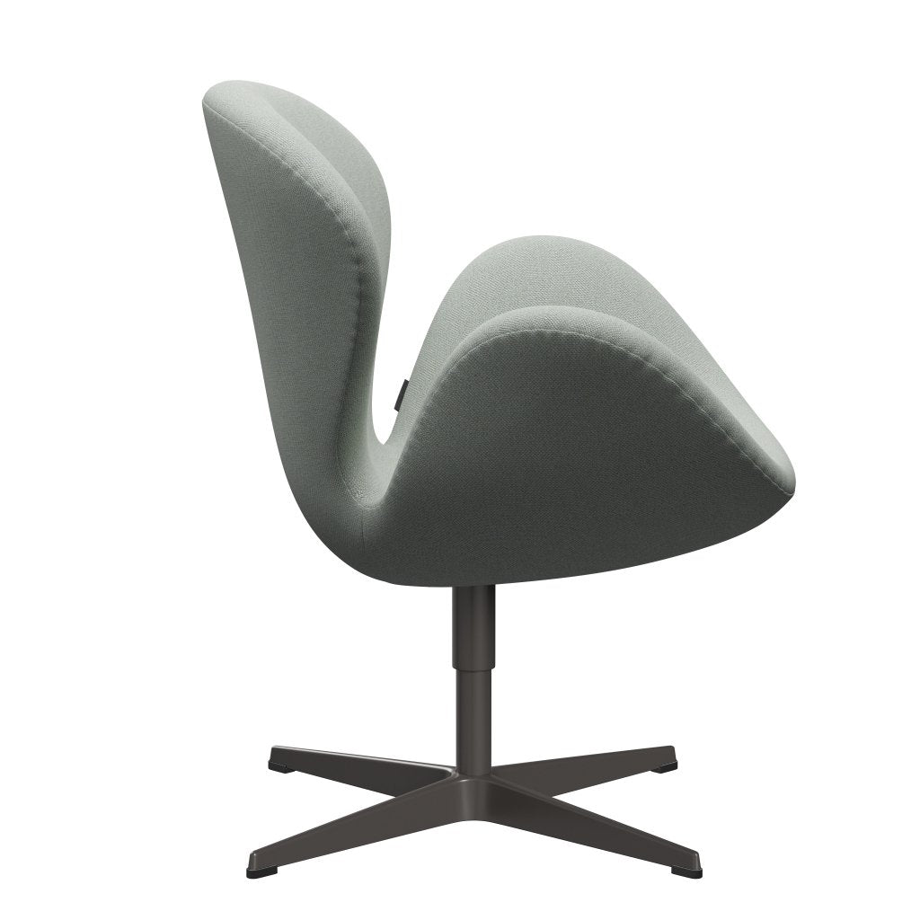 Fritz Hansen Swan Lounge Chair, teplá grafit/sunniva máta zelená