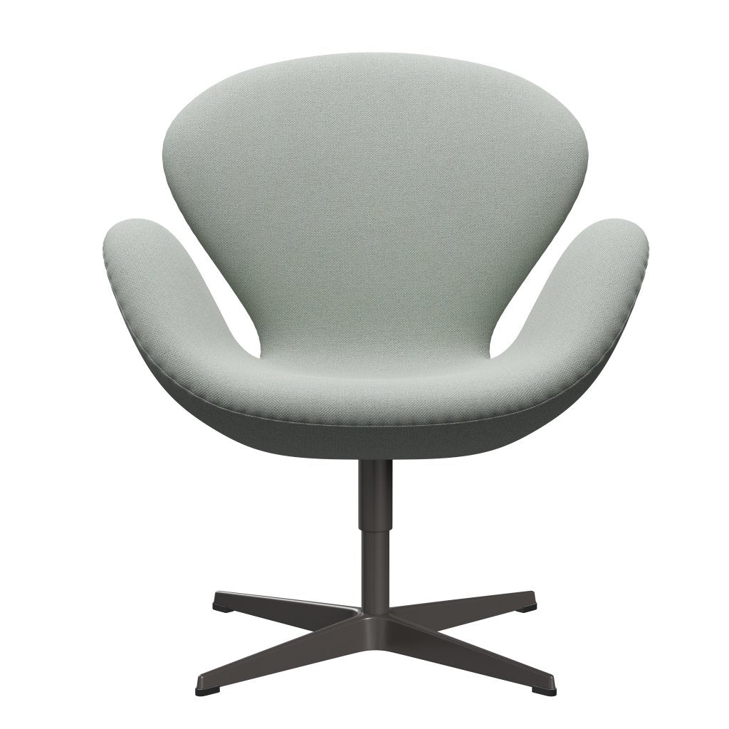 Fritz Hansen Swan Lounge Chair, teplá grafit/sunniva máta zelená