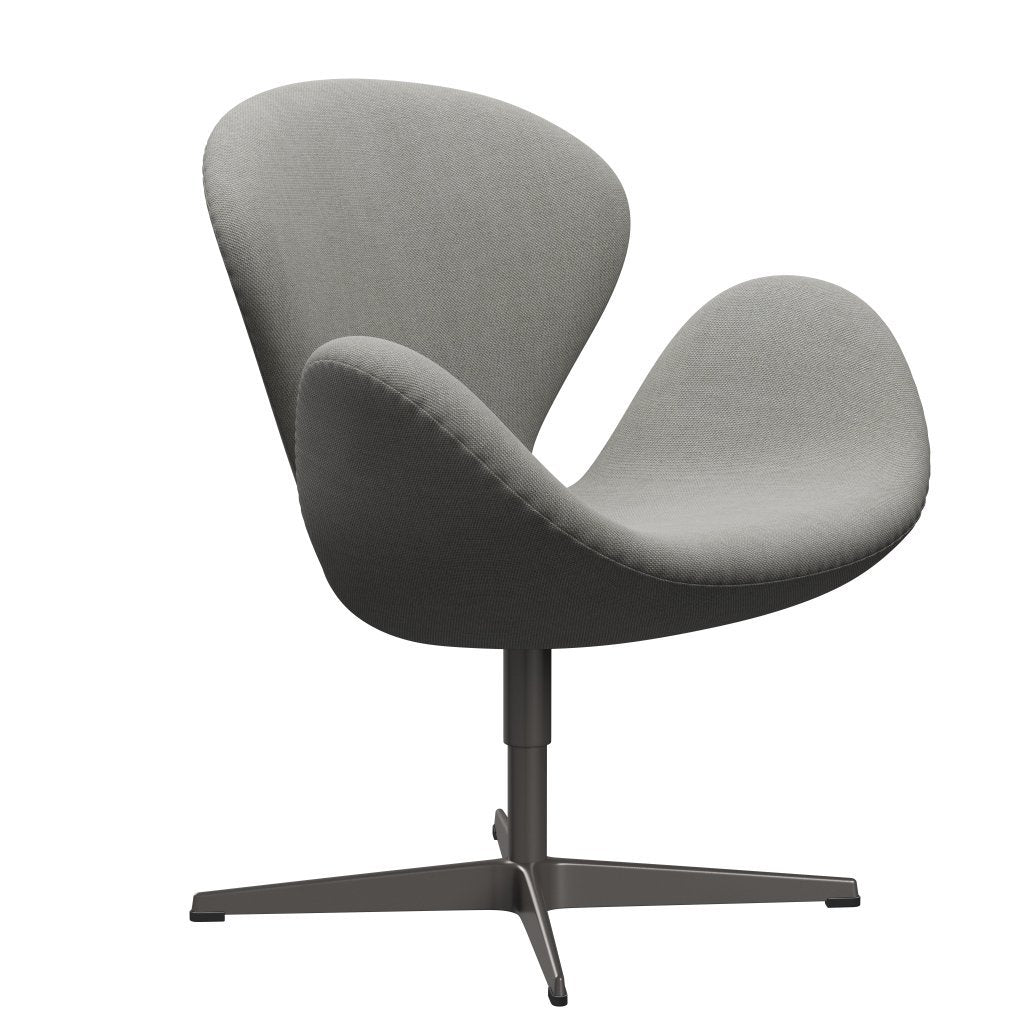 Fritz Hansen Swan Lounge Chair, teplý grafit/Sunniva písek/světle šedá