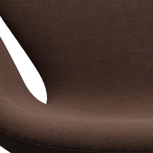 Fritz Hansen Swan Lounge Chair, teplá grafita/čokoláda/kaštana Sunniva