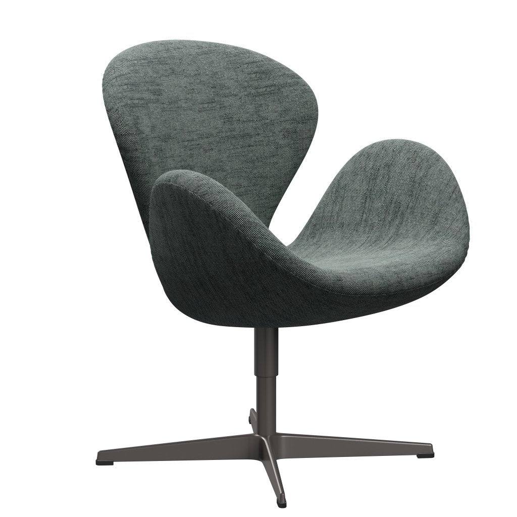 Fritz Hansen Swan Lounge Chair, teplý grafit/Sunniva černá/bílá