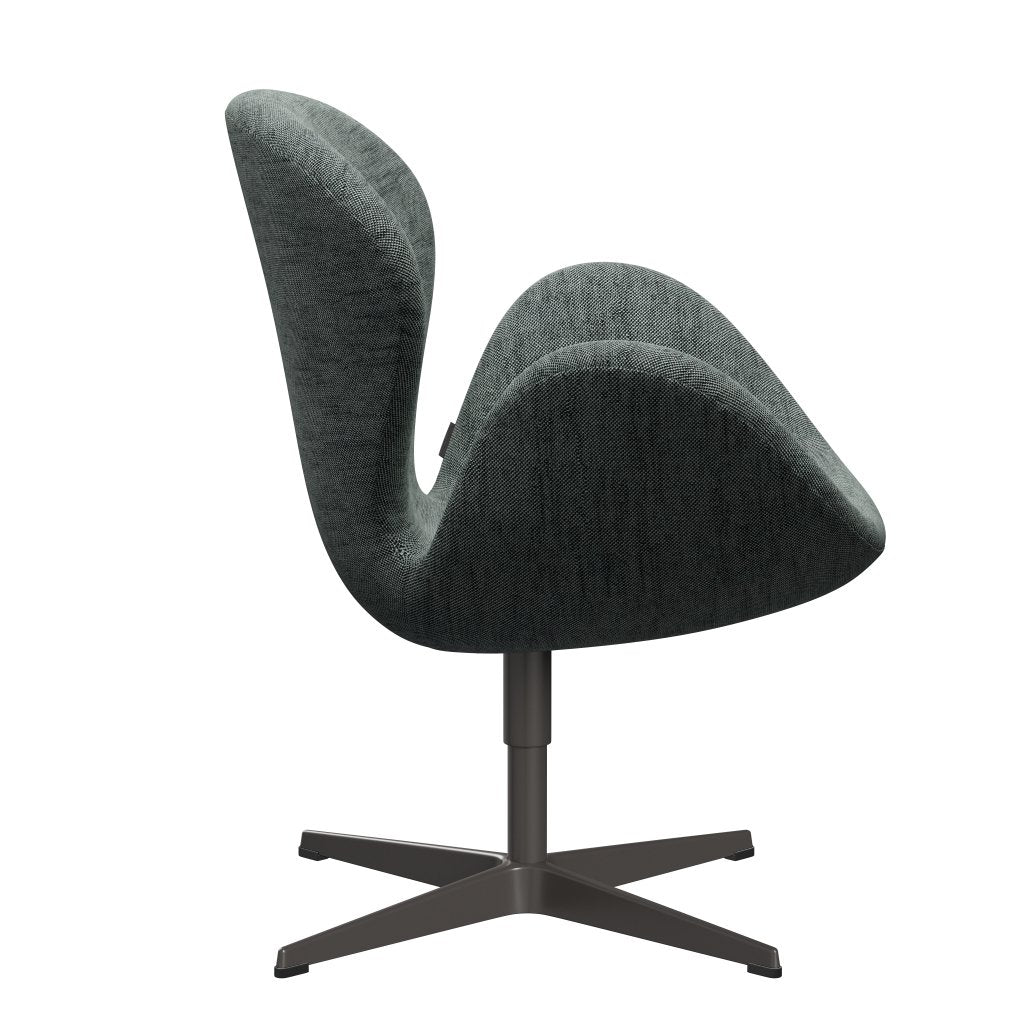 Fritz Hansen Swan Lounge Chair, teplý grafit/Sunniva černá/bílá