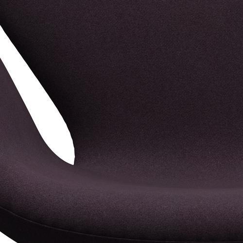 Fritz Hansen Swan Lounge Chair, teplý grafit/tonus Aubergine