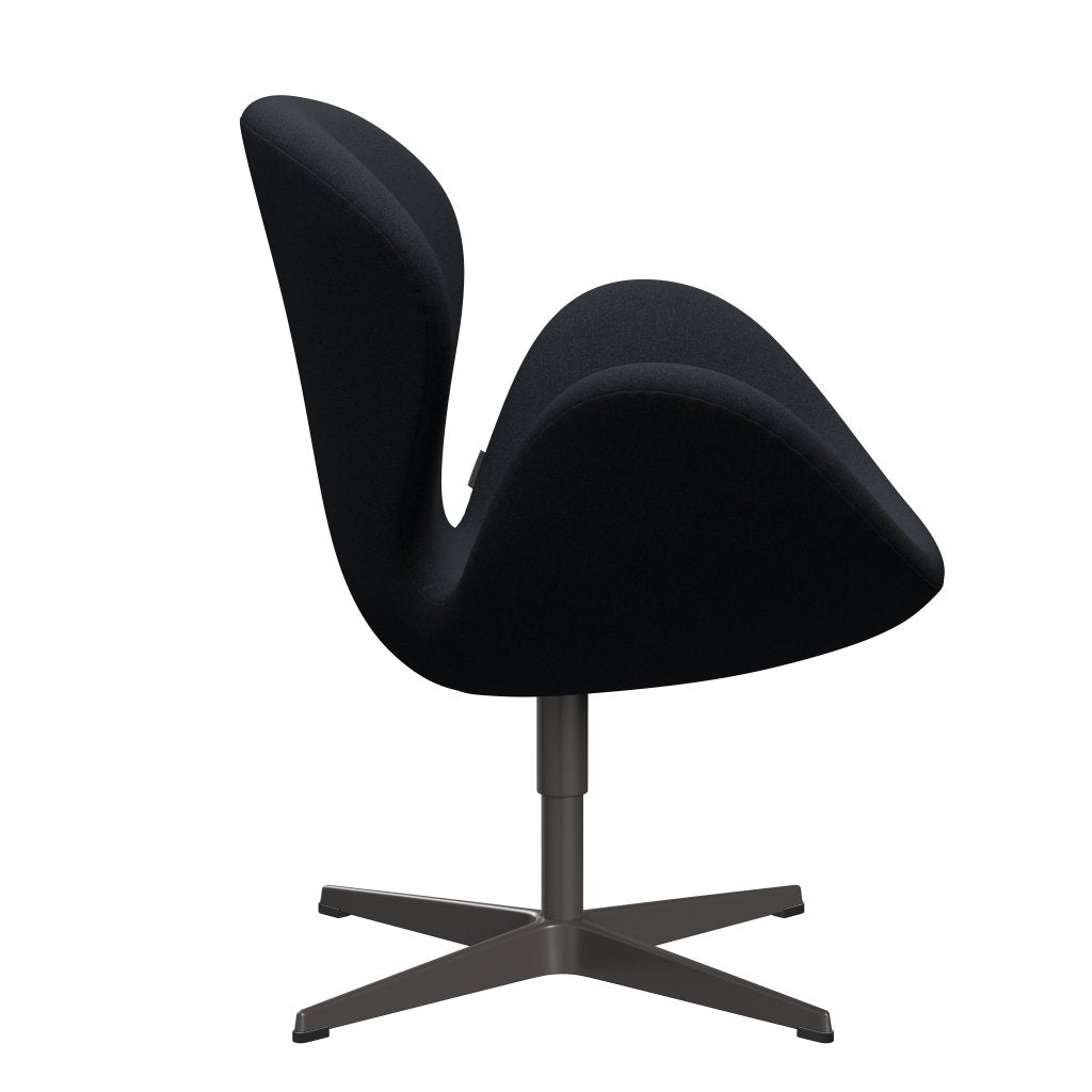 Fritz Hansen Swan Lounge Chair, teplý grafit/Tonus Dark Aubergine