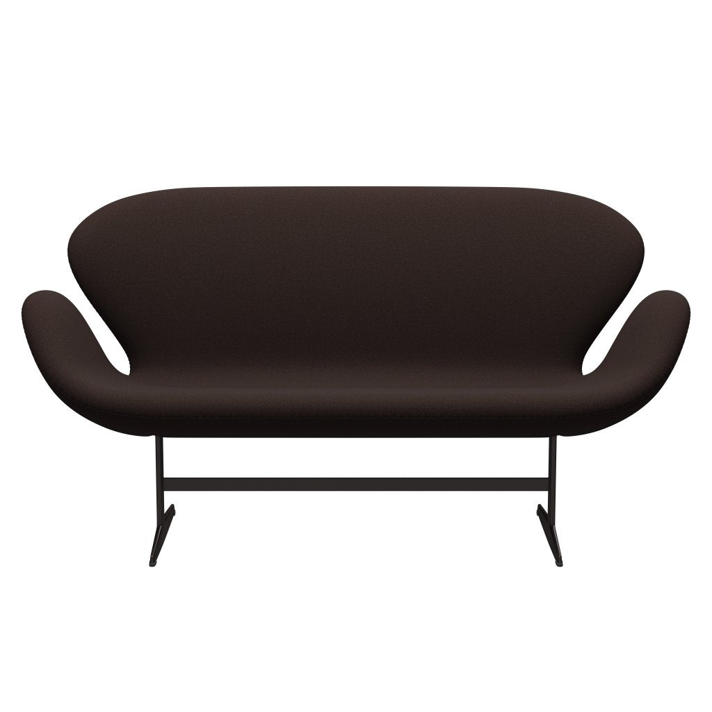 Fritz Hansen Swan Sofa 2 Seater, hnědý bronz/Tonus tmavě hnědý