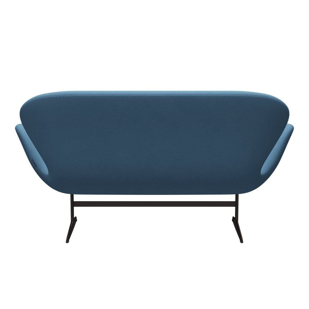 Fritz Hansen Swan Sofa 2 Seater, Brown Bronze/Tonus Pastel Blue