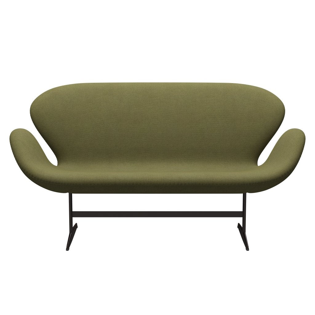 Fritz Hansen Swan Sofa 2 Seater, Brown Bronz/Tonus Dusty Green