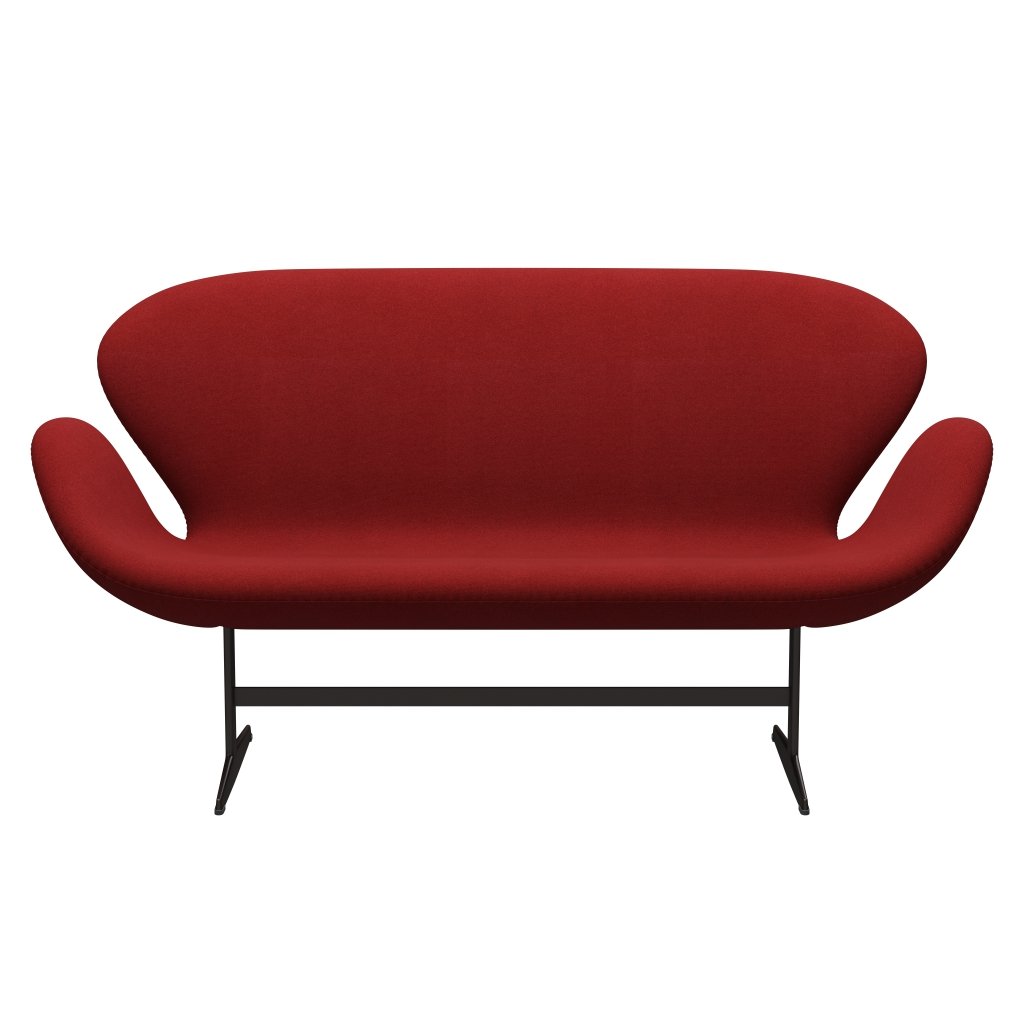Fritz Hansen Swan Sofa 2 Seater, Brown Bronz/Tonus Burnt Red