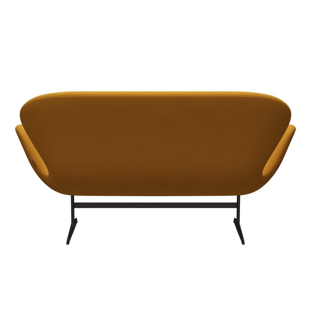 Fritz Hansen Swan Sofa 2 Seater, hnědý bronz/tonus teplá žlutá