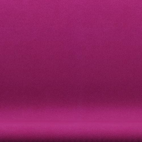 Fritz Hansen Swan Sofa 2 Seater, Satin Brushed Aluminium/Tonus Pink