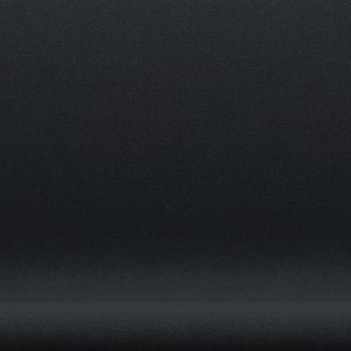 Fritz Hansen Swan Sofa 2 Seater, Black Lacquered/Tonus Dark Aubergine